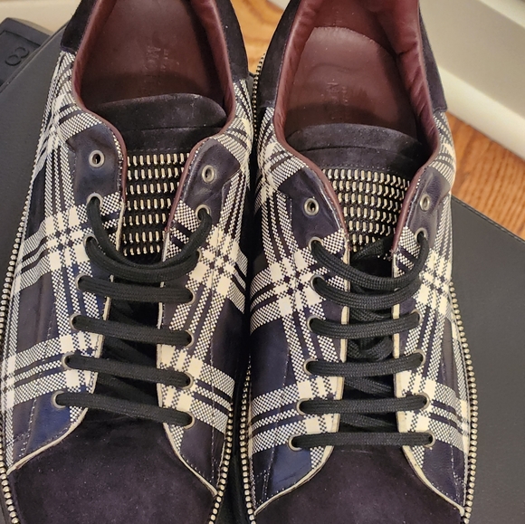 Alexander McQueen Other - Nwt.McQueen sneakers, black and plaid suede and leatherMade in Italy. Size E 45
